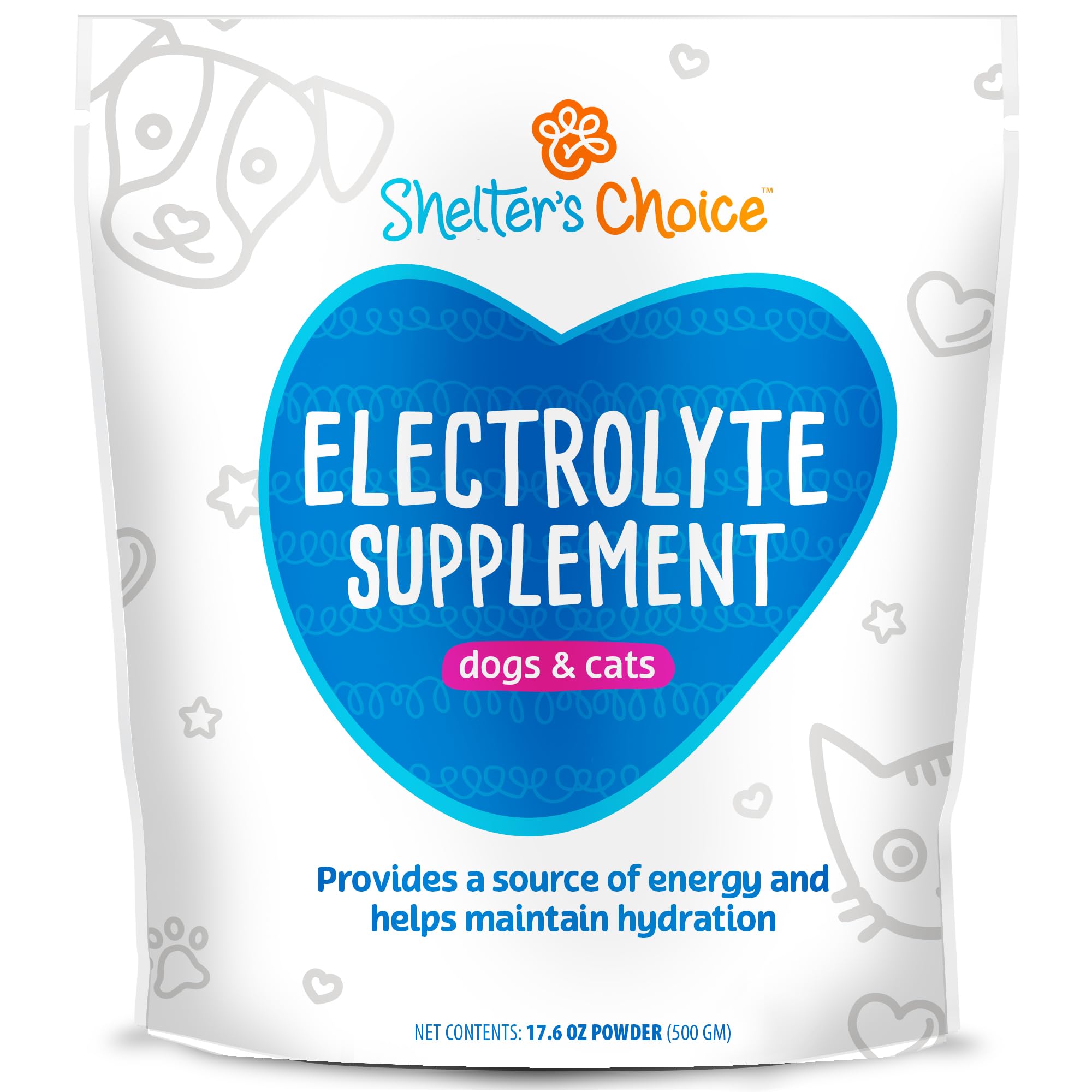 Revival Animal Health Shelter’s Choice polvo electrolito para perros y gatos mejora la hidratación