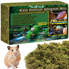Riare musgo sphagnum para reptiles, cama suave en terrario natural.