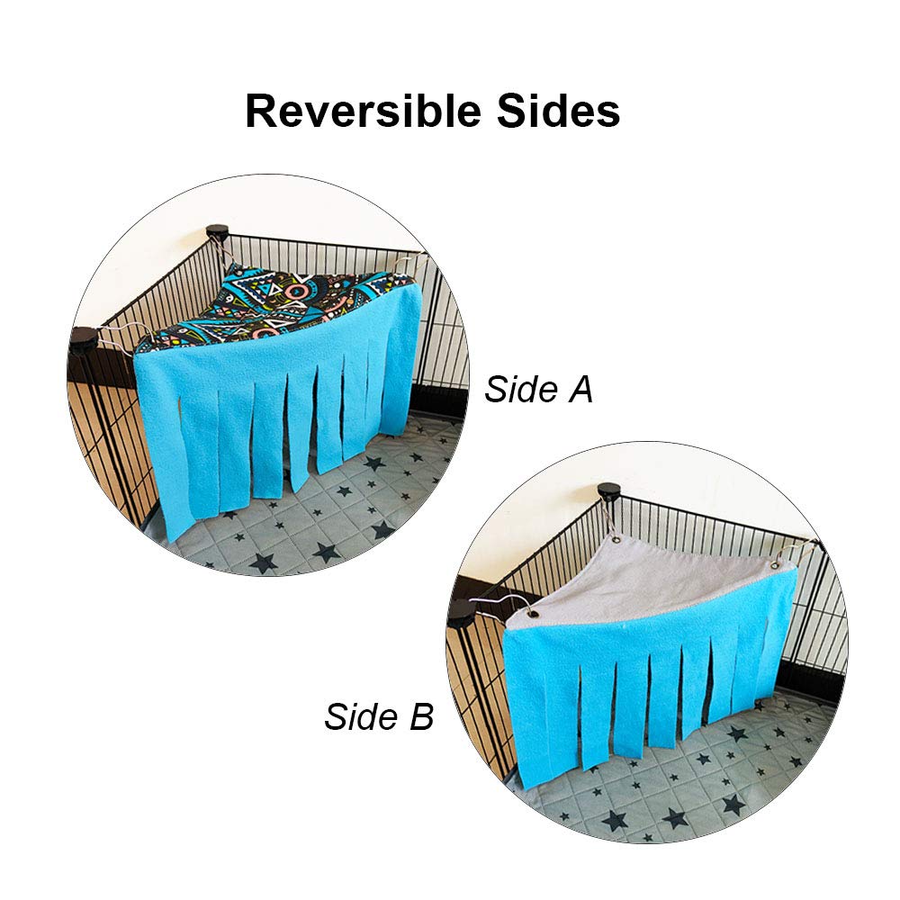 RIOUSSI escondite rectangular para conejillos, encaje ideal en zonas de jaula.