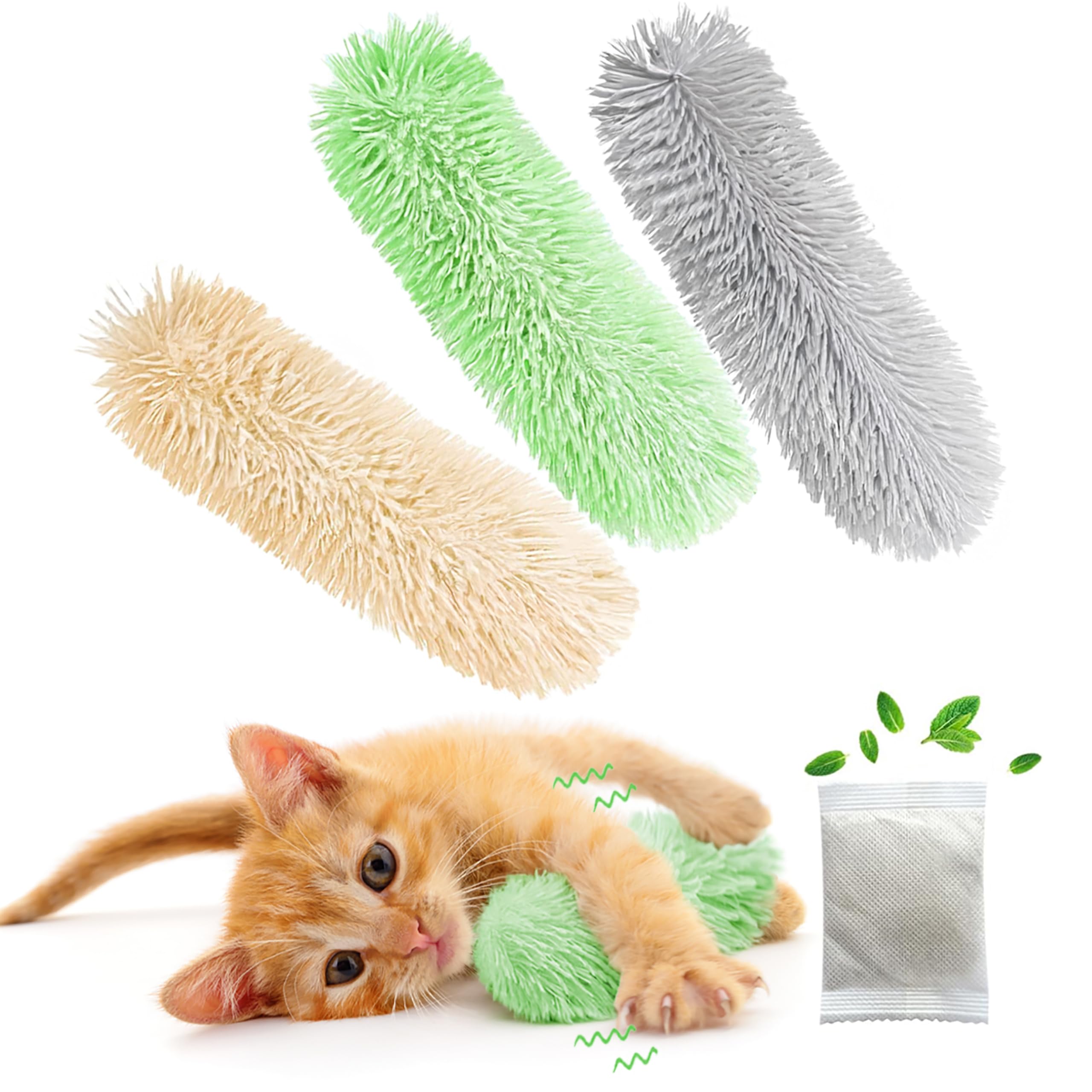 Rishoesu almohadita gato crujido azul: estimula juego suave