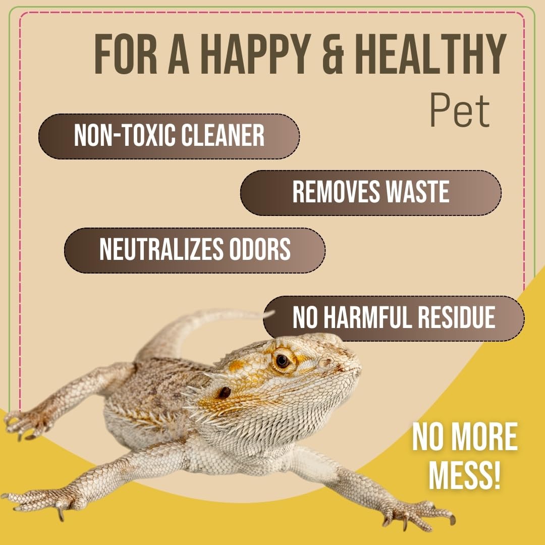 Apto para vidrio, plástico y sustrato del terrario para una higiene constante