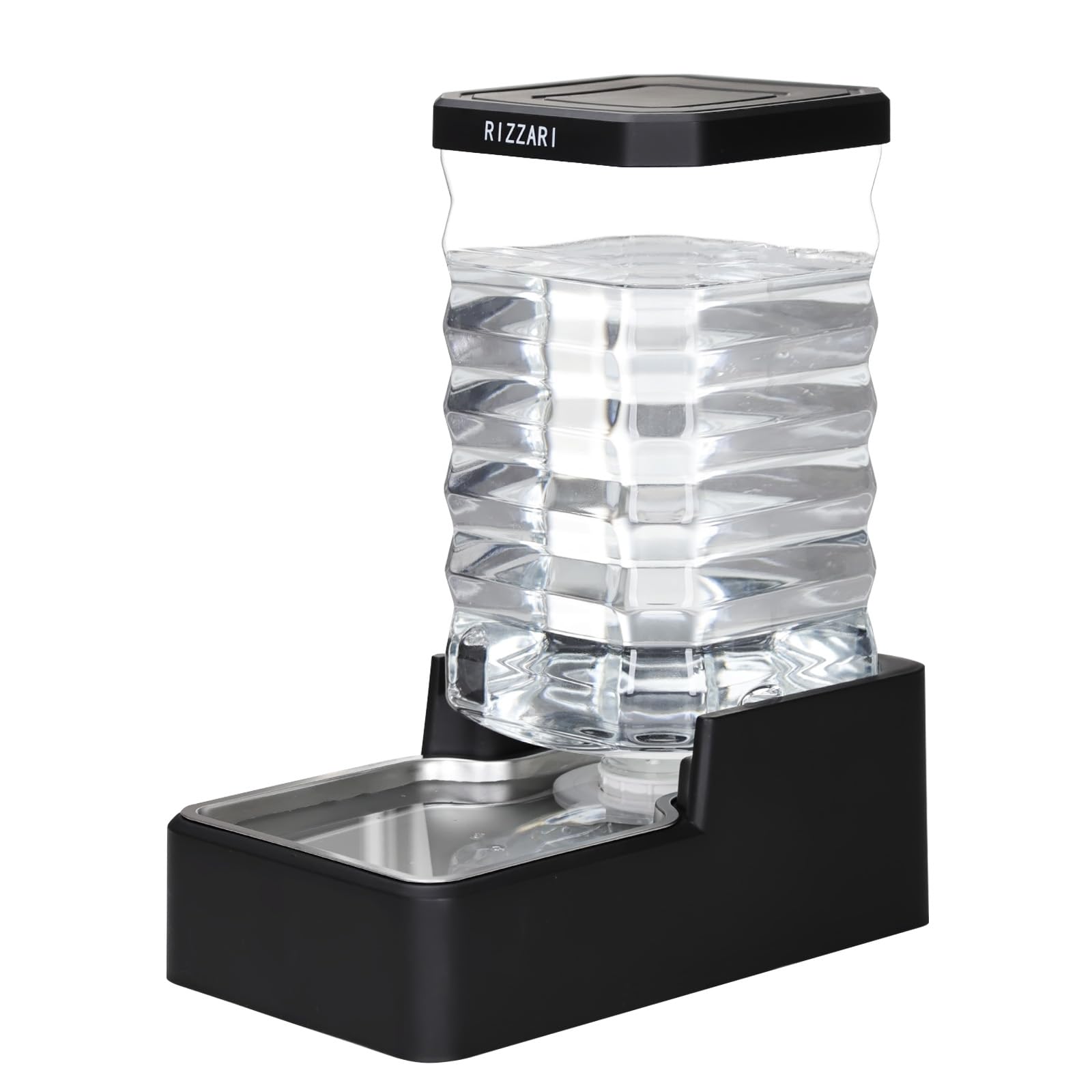 RIZZARI dispensador automático 10l: base elevada para perros grandes, hidratación sin esfuerzo.