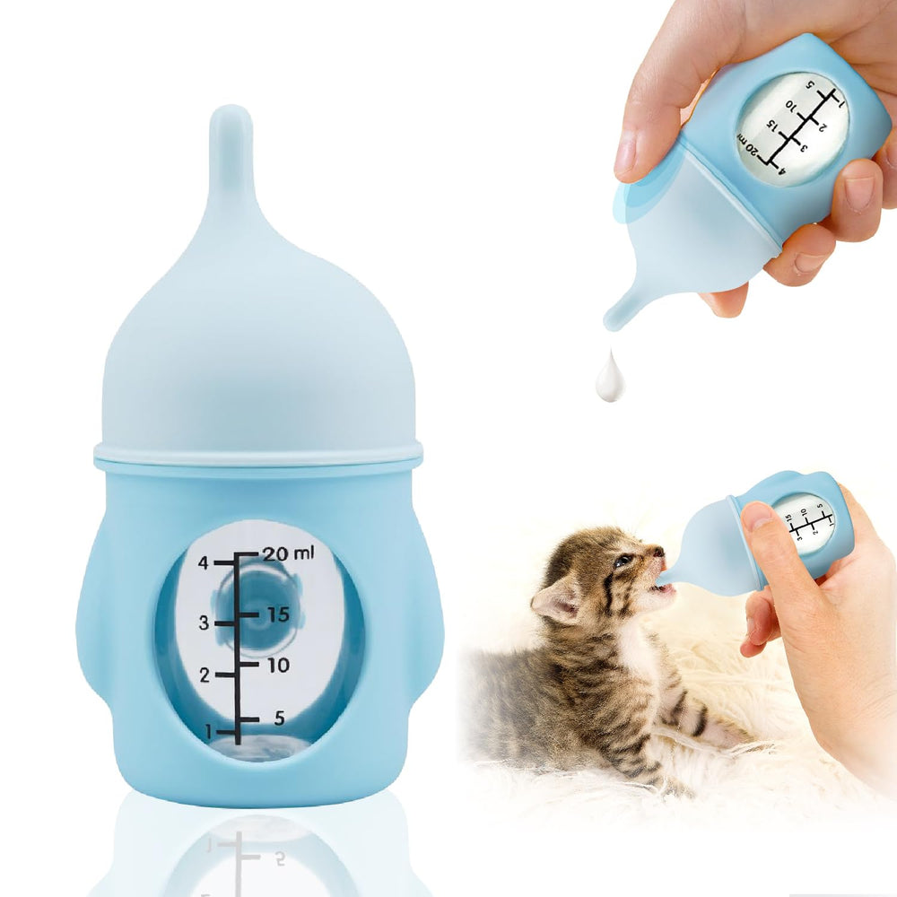 Rock Tech biberón ergonómico para mascotas con diseño de lactancia natural y agarre cómodo.