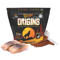 Rogue Pet Science Origins 5-in-1: polvo topper para comida, apoya la digestión
