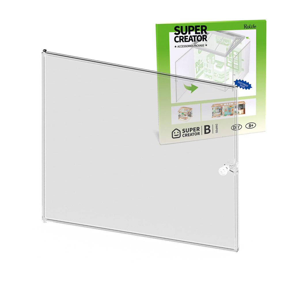 Puerta anti-polvo de Rolife para la Serie Super Creador protege tus piezas.
