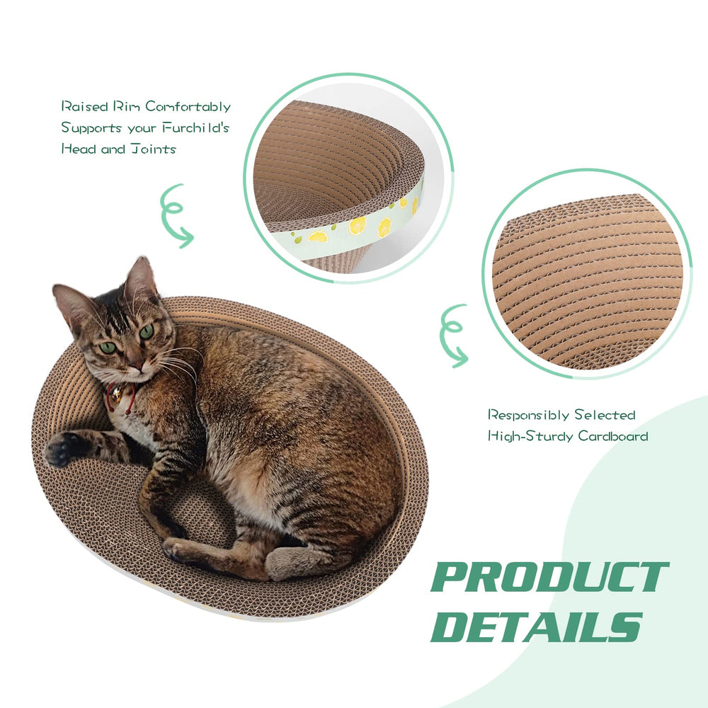 ROMOHOM zona para rascar gato, área ergonómica para jugar.