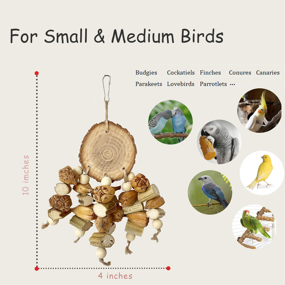 ROOJUNE juguetes en cuerda de cañamo para aves, favorecen exploración y juego económico