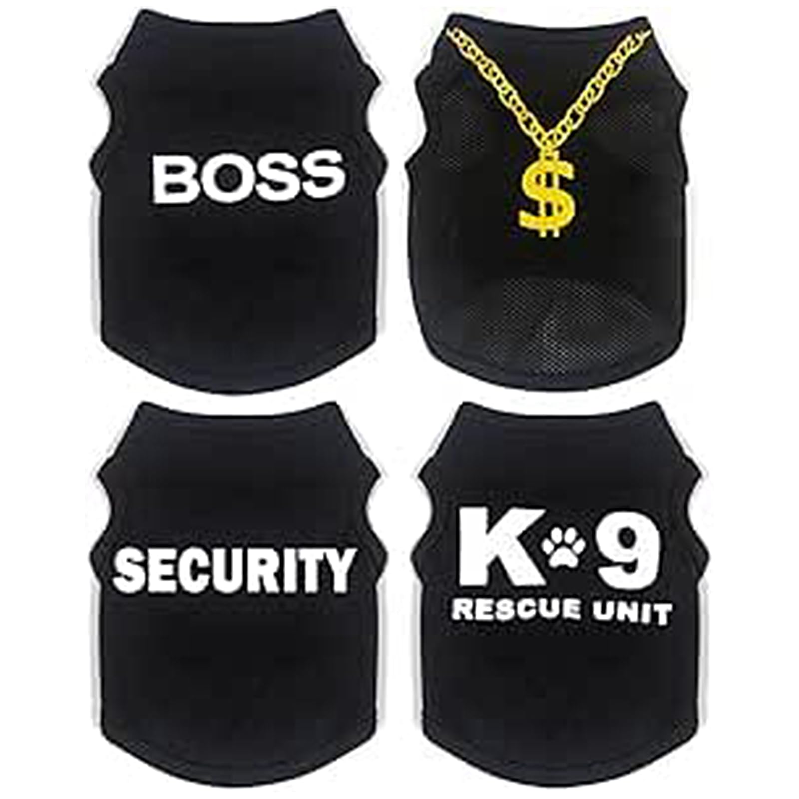 Ropa para perros tamaño pequeño: camiseta negra para chihuahua, cómodo y ligero.
