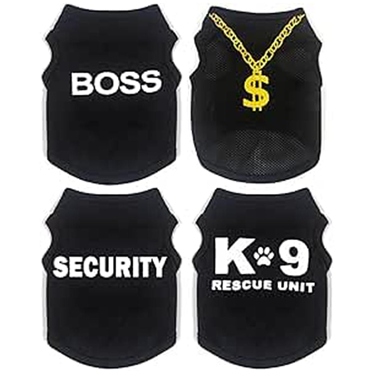 Ropa para perros tamaño pequeño: camiseta negra para chihuahua, cómodo y ligero.