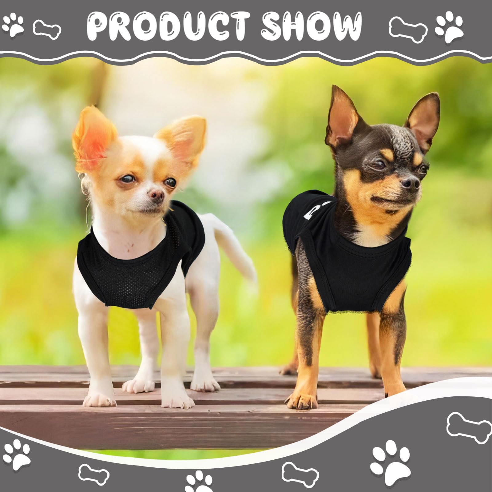 Ropa para perros tamaño pequeño: tela cómoda y transpirable para uso diario.