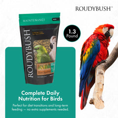 RoudyBush Alimento Diario: pellets para aves con menor desperdicio.