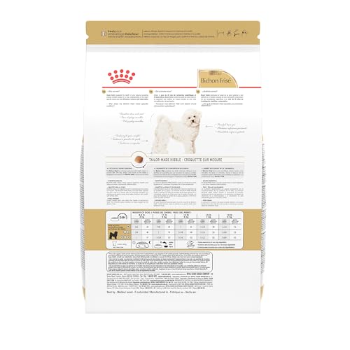 ROYAL CANIN Bichón Frisé Adult, croquetas ergonómicas facilitan recoger y masticar.