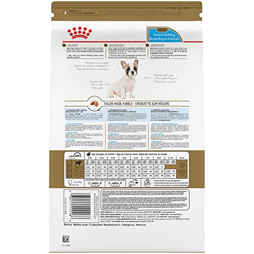 Kibble curvada diseñada para la mandíbula del bulldog francés, facilita la recogida durante la comida.