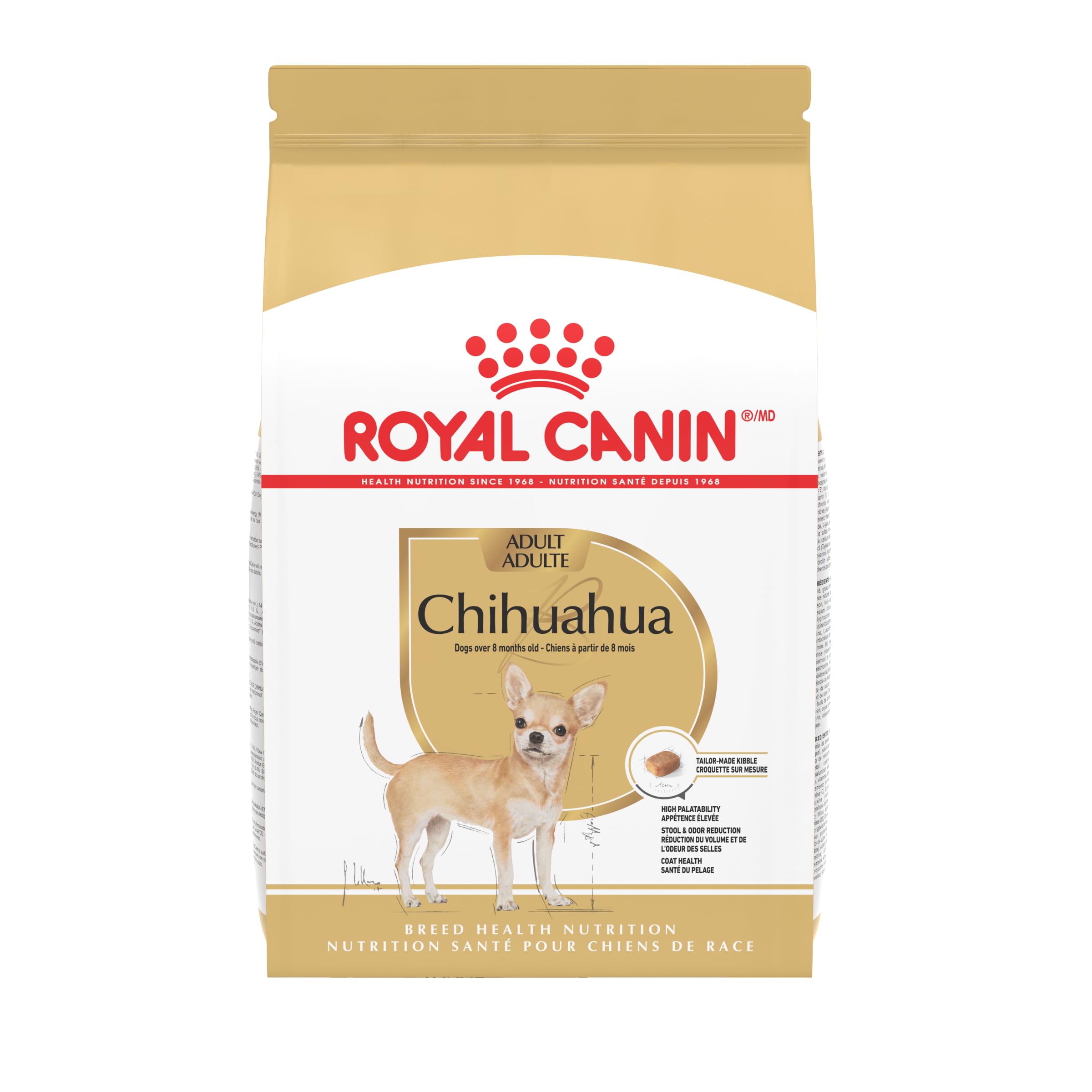 Royal Canin Chihuahua Adult en empaque de 10 libras, nutrición específica para la raza