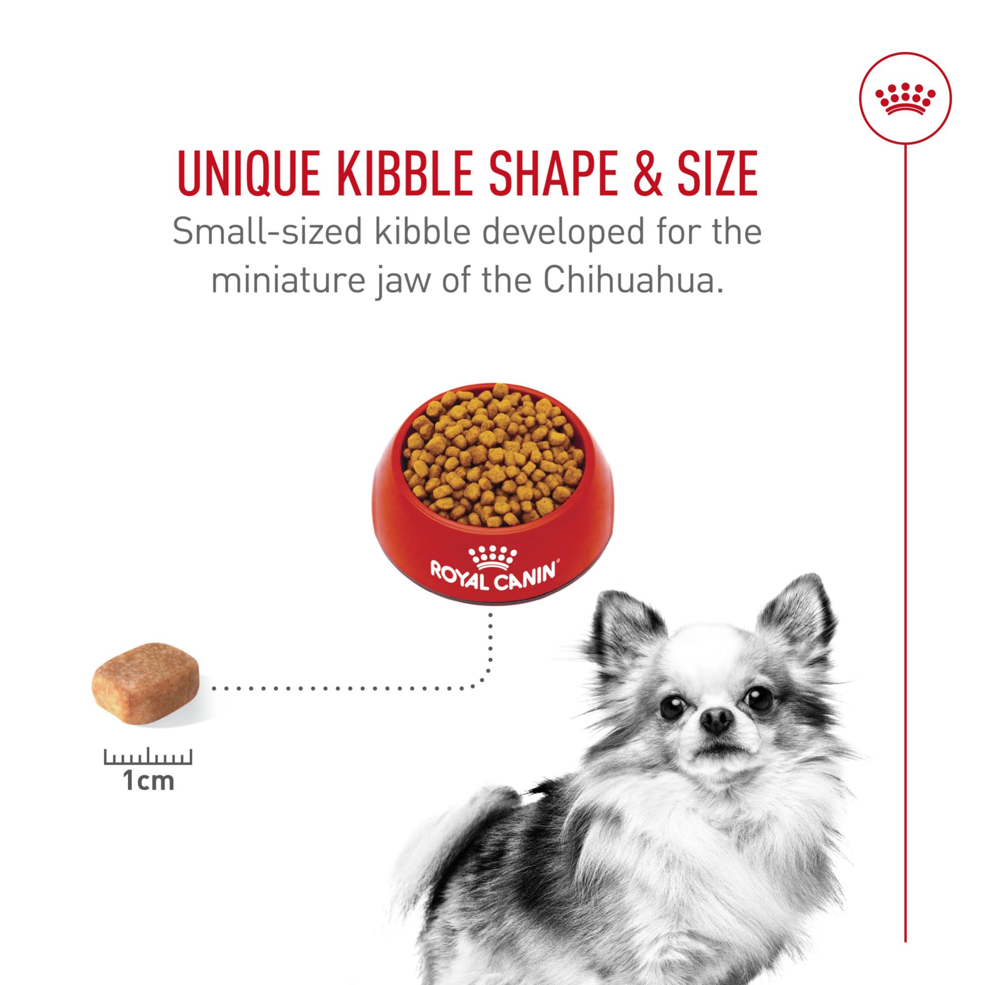 Royal Canin Chihuahua, sabor y aroma excepcionales para apetito selectivo.