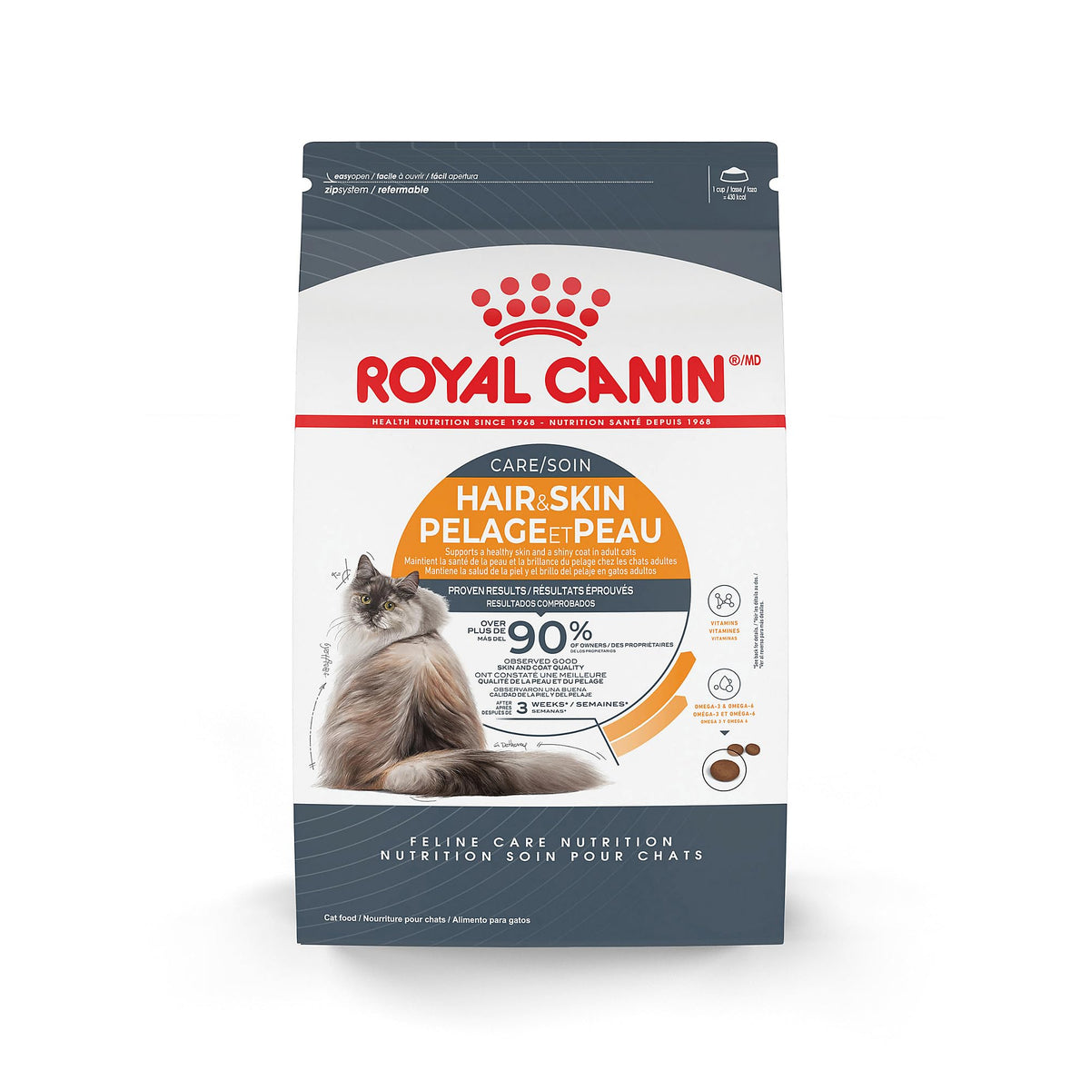 ROYAL CANIN: cuidado del pelaje y la piel para gatos, pelaje suave.