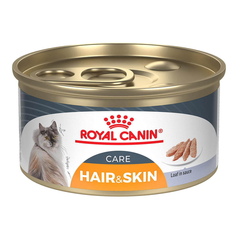 Royal Canin, alimento en lata para cuidado del pelo y la piel.