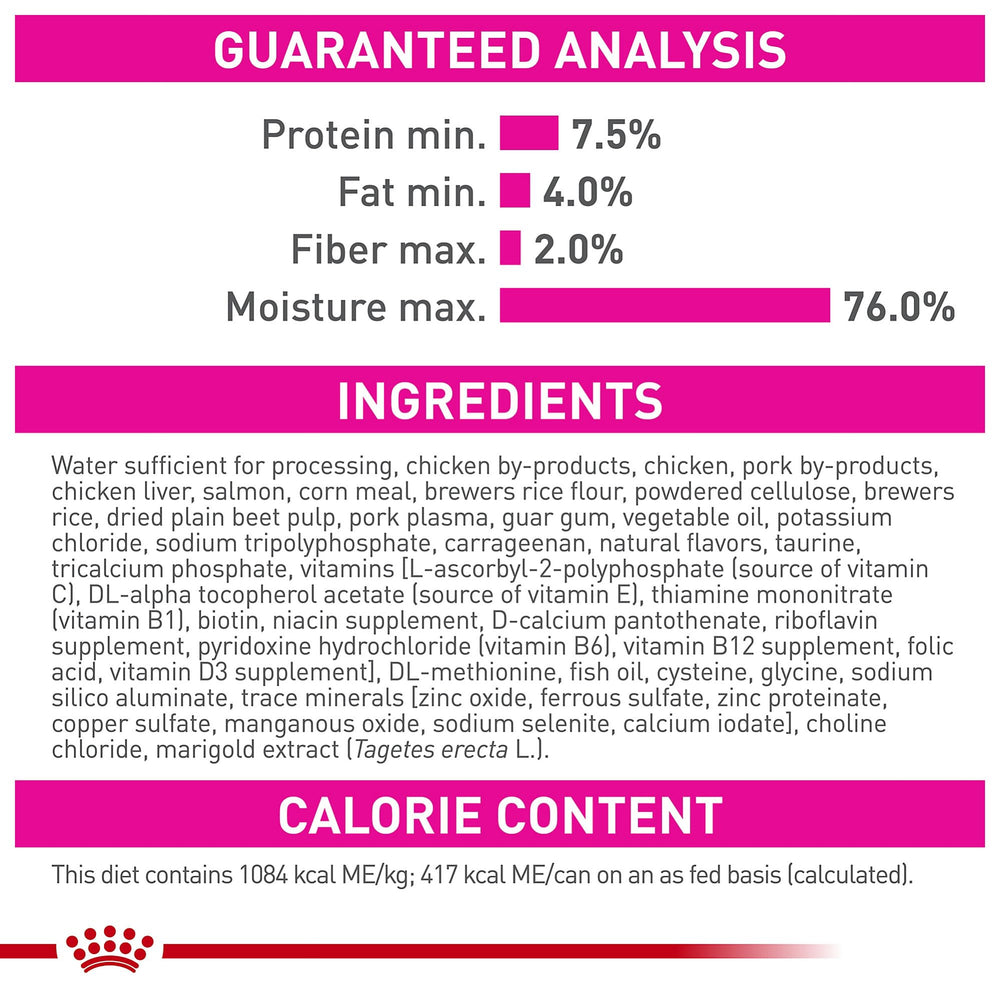 Royal Canin dieta húmeda completa para cachorro en crecimiento.