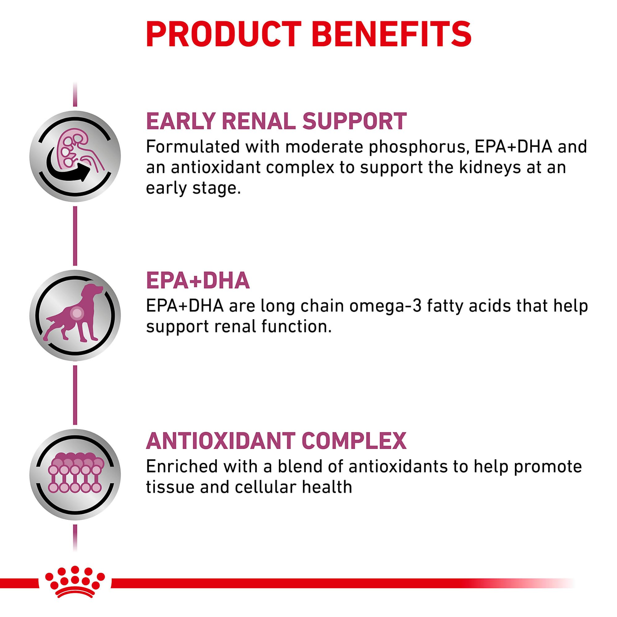 Royal Canin Soporte Renal Consulta Temprana, comida húmeda en pan, pensado para apoyo renal temprano.