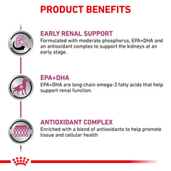 Royal Canin Soporte Renal Consulta Temprana, comida húmeda en pan, pensado para apoyo renal temprano.