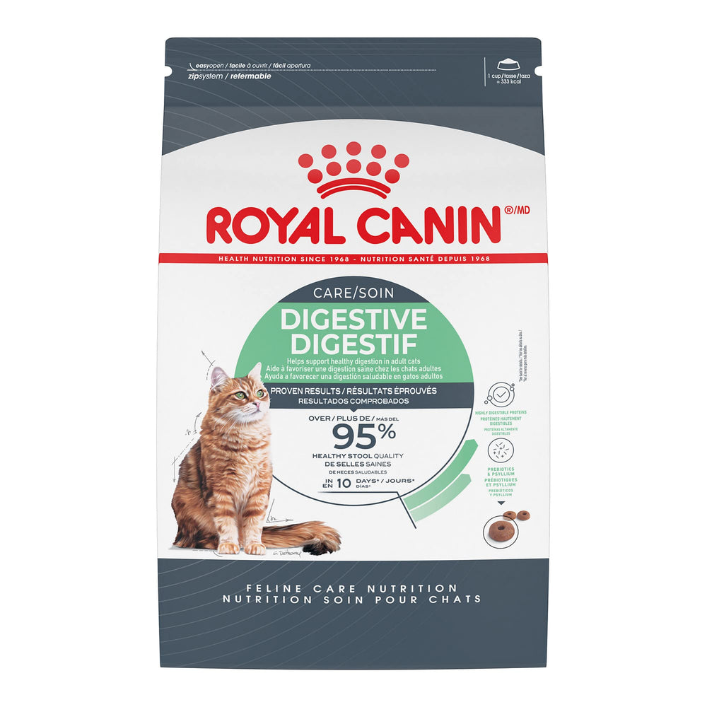 ROYAL CANIN Digestive Care, bolsa seca de 3 libras para gatos; apoya la digestión.