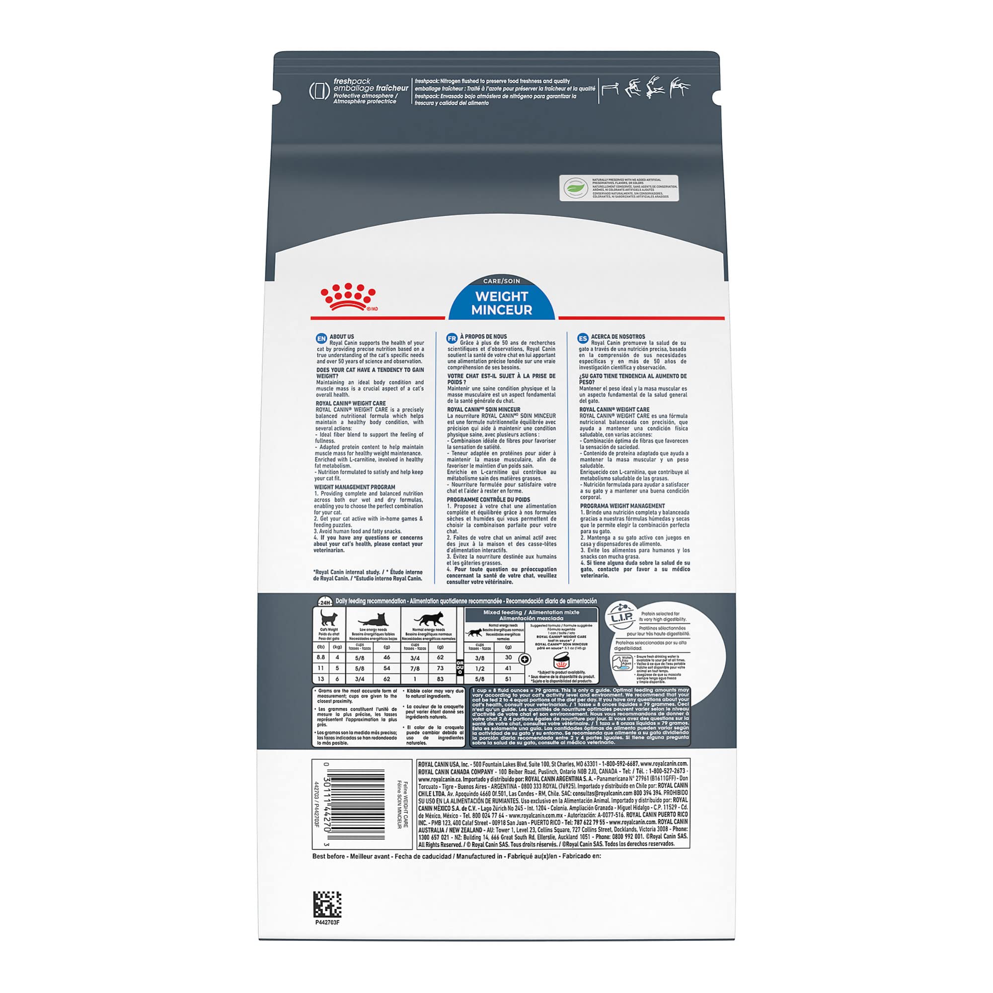 Royal Canin Feline Weight Care: croquetas visibles para el control de peso felino