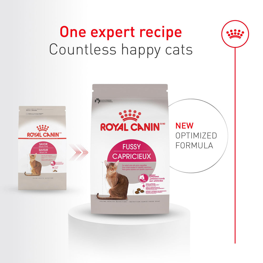 ROYAL CANIN Fussy croquetas crujientes, sabor ave para despertar el apetito.
