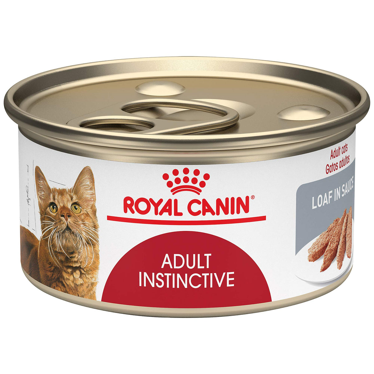 ROYAL CANIN GATO en salsa, lata de 3 oz; equilibrio de nutrientes para gatos adultos.