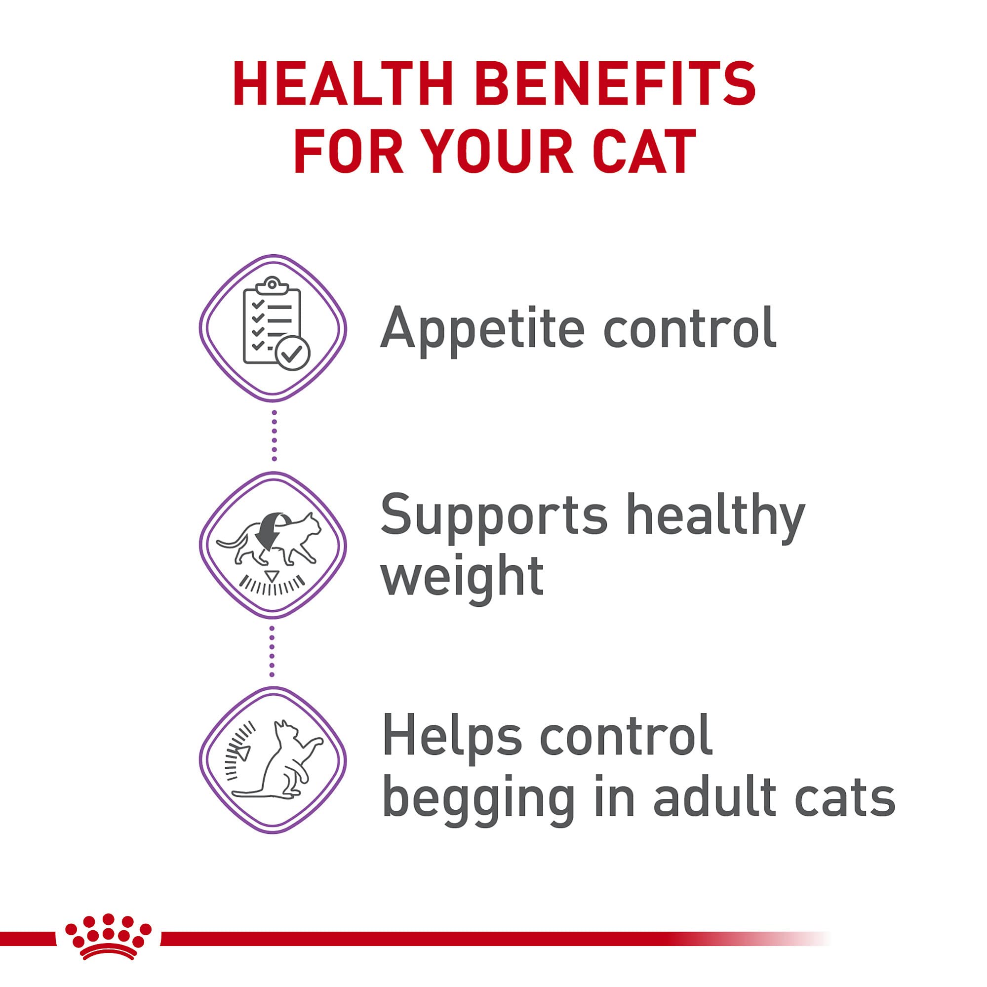 Royal Canin granulado seco para gatos esterilizados, textura atractiva para la saciedad.