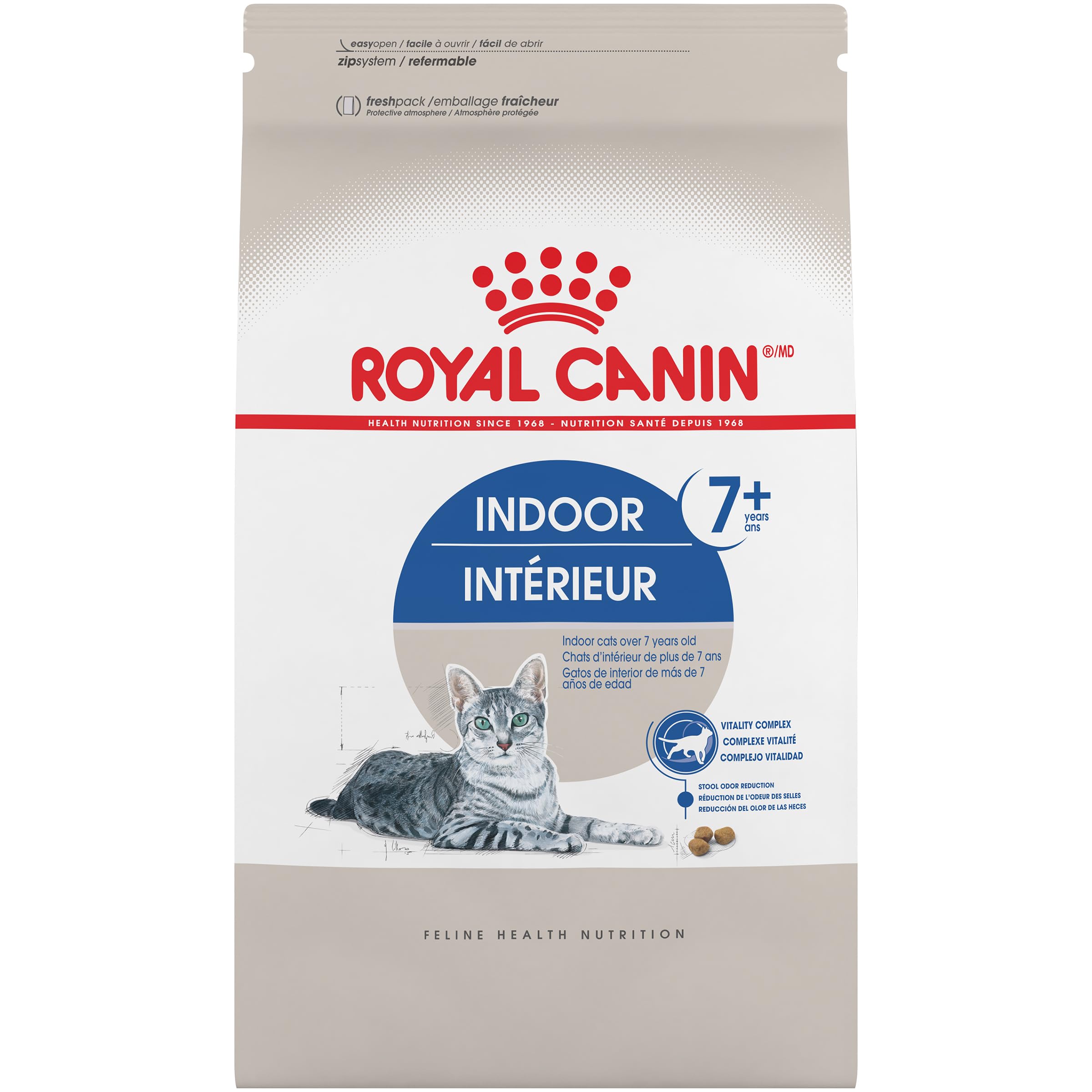 Royal Canin Indoor 7+ croquetas suaves para gato maduro y digestión más fácil