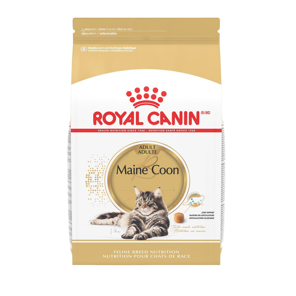 Royal Canin Maine Coon Adulta Seco: bolsa frontal para fácil almacenamiento.