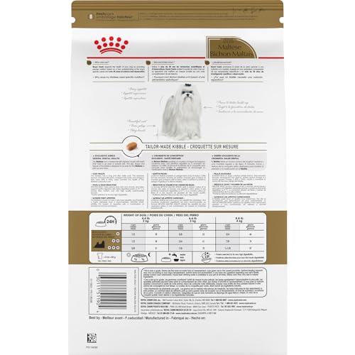 Royal Canin Maltese Adult, croquetas de tamaño compacto para recoger y masticar fácilmente
