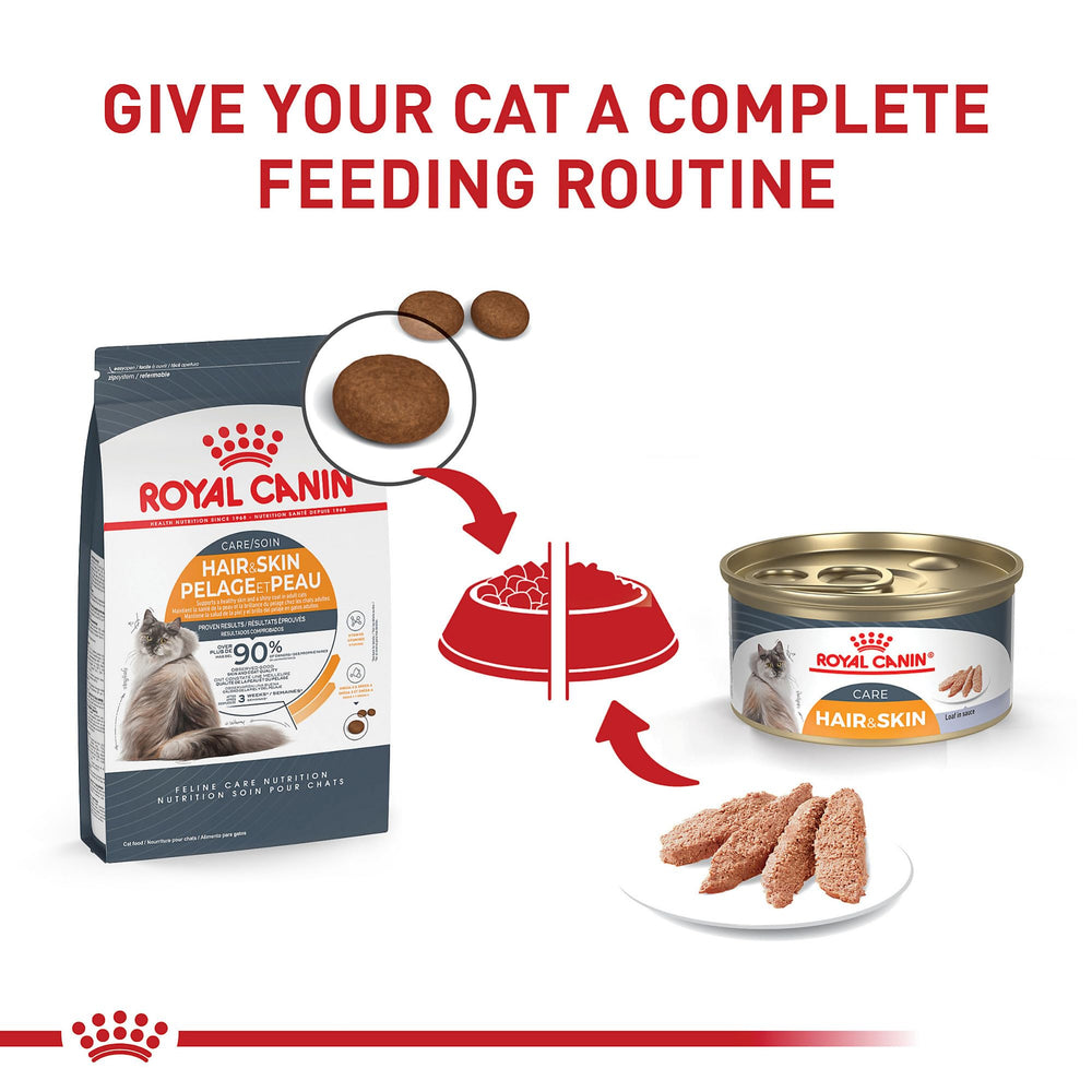 ROYAL CANIN: omega-3 y omega-6 para piel y pelaje saludables.