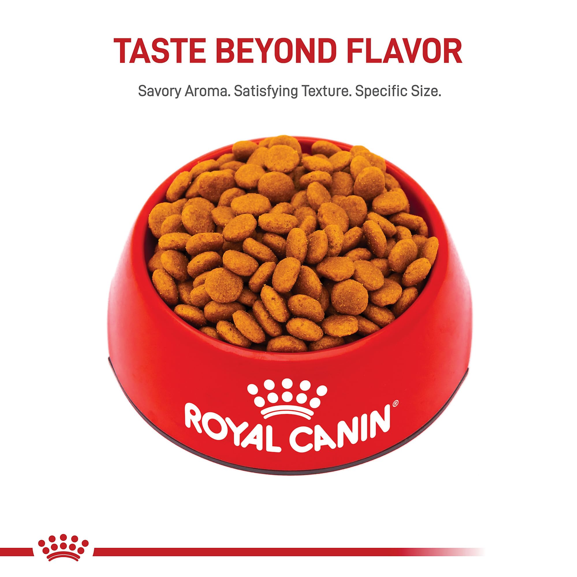 Royal Canin porción lista para combinar con comida húmeda.