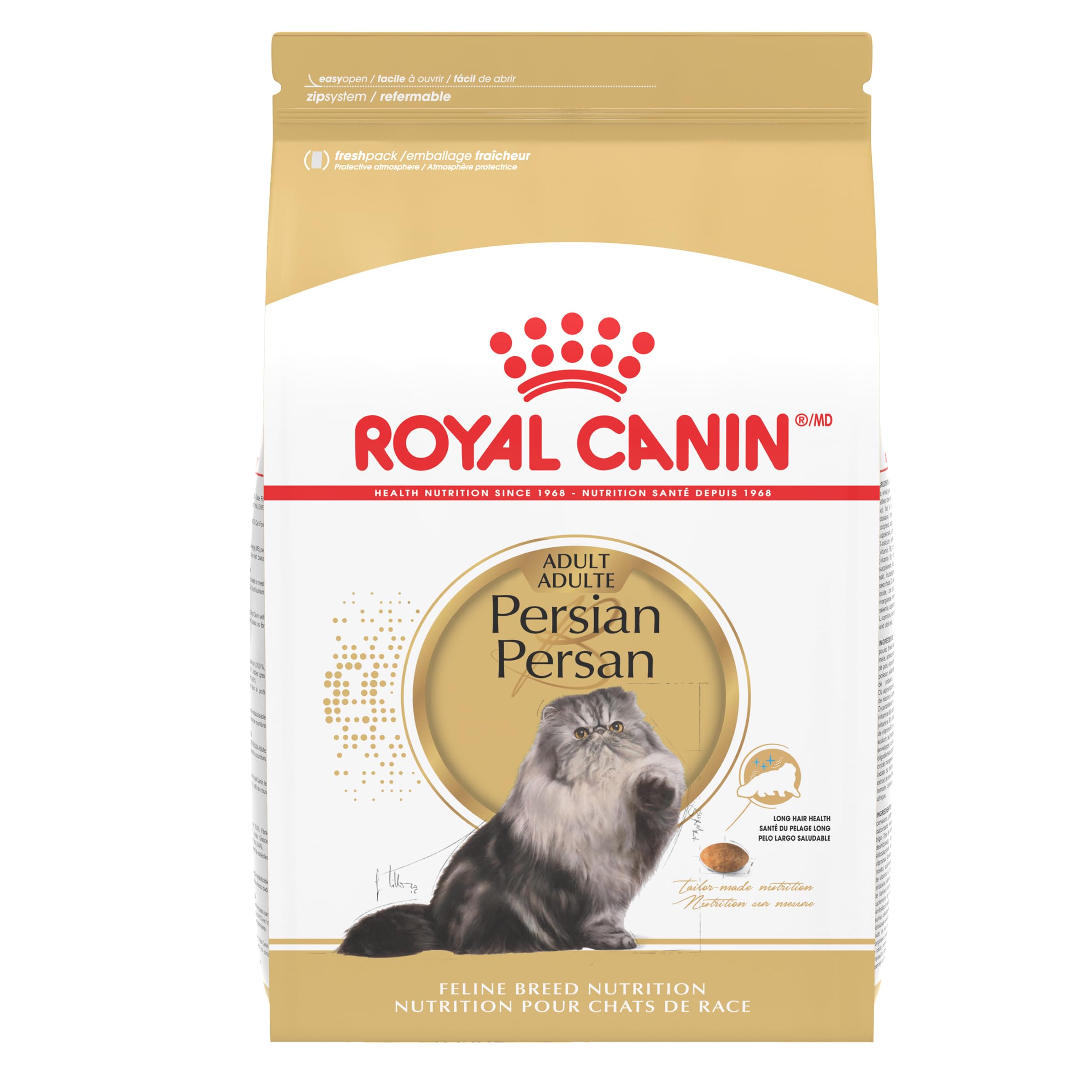 Royal Canin Persa Adulta, presentación de alimento seco para gatos persas.