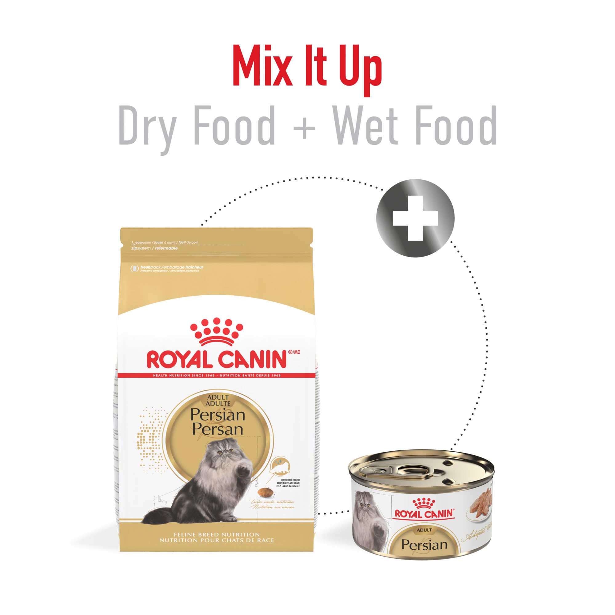 Royal Canin Persa Adulta ayuda a eliminar pelo ingerido y controlar bolas de pelo.