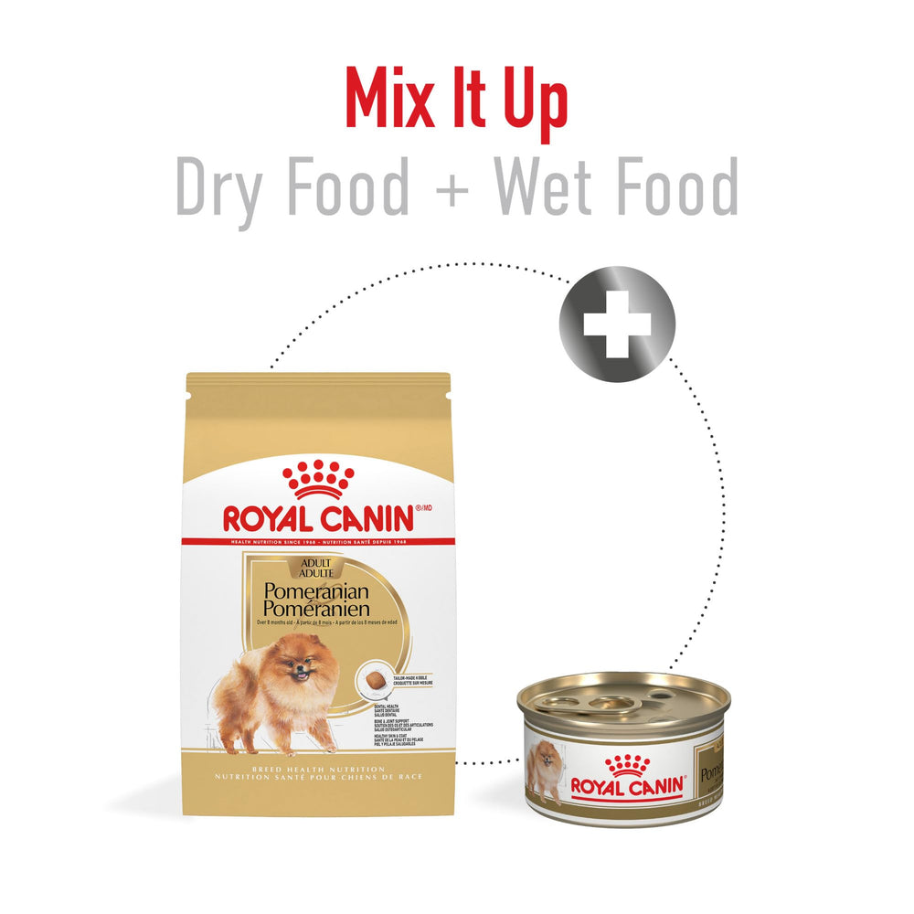 Royal Canin Pomerania Adult seco, fórmula enriquecida con EPA y DHA para piel y pelaje sanos.