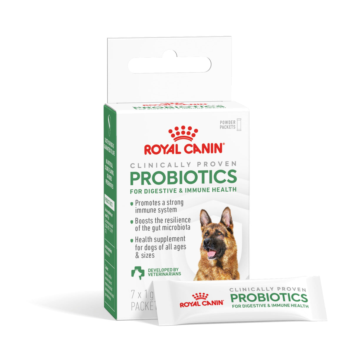 Royal Canin Probioticos: empaque para perros, ideal para uso diario