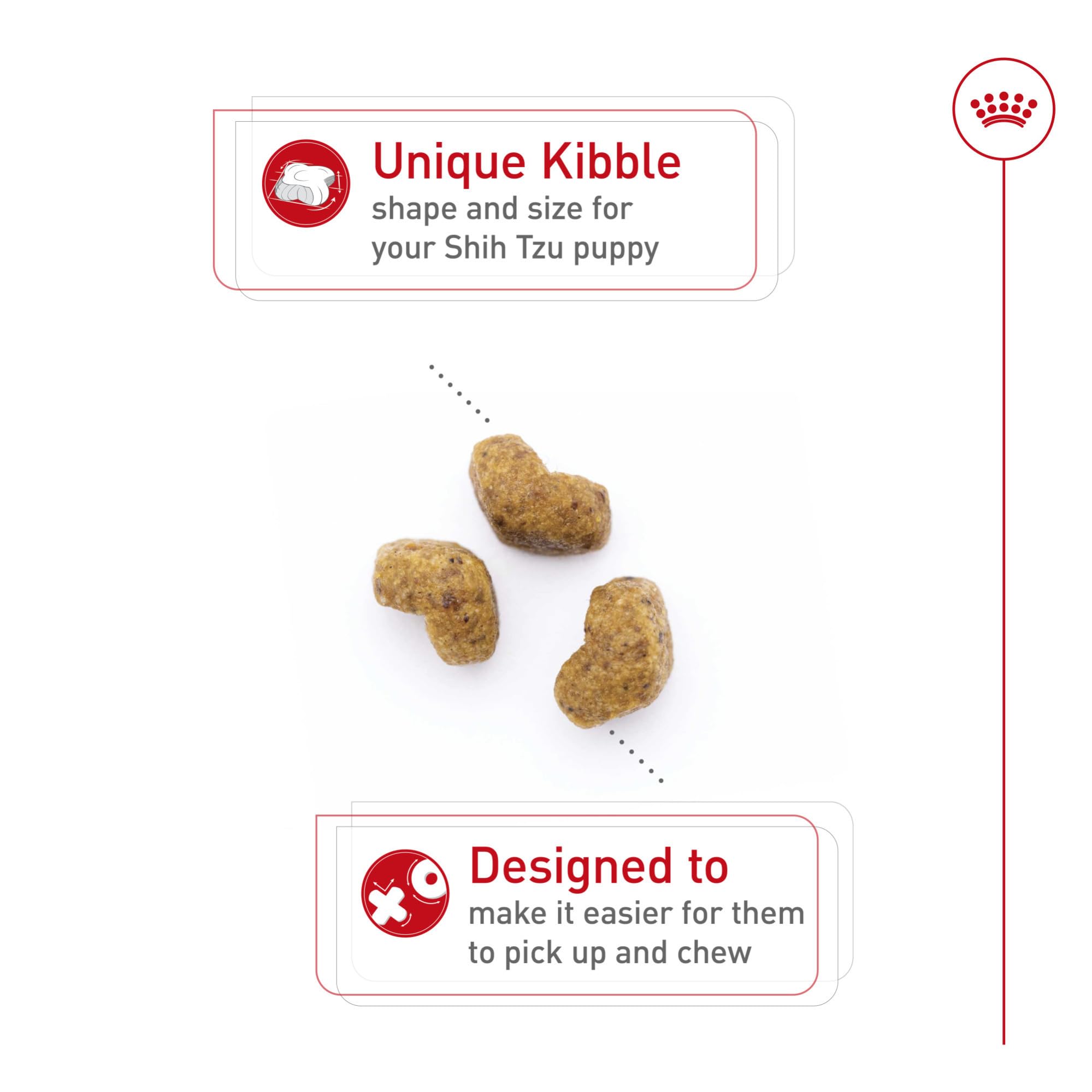 ROYAL CANIN Shih Tzu Puppy, comida servida en tazón para hábitos de alimentación.