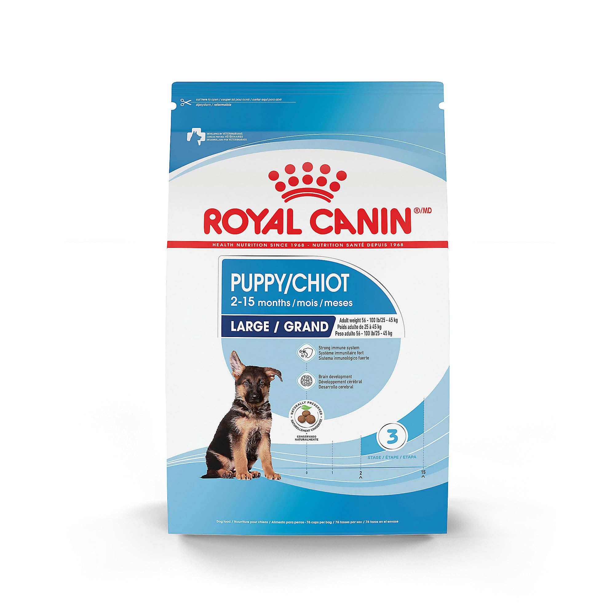 Royal Canin Size Health Nutrition para cachorros grandes, croquetas para desarrollo balanceado.