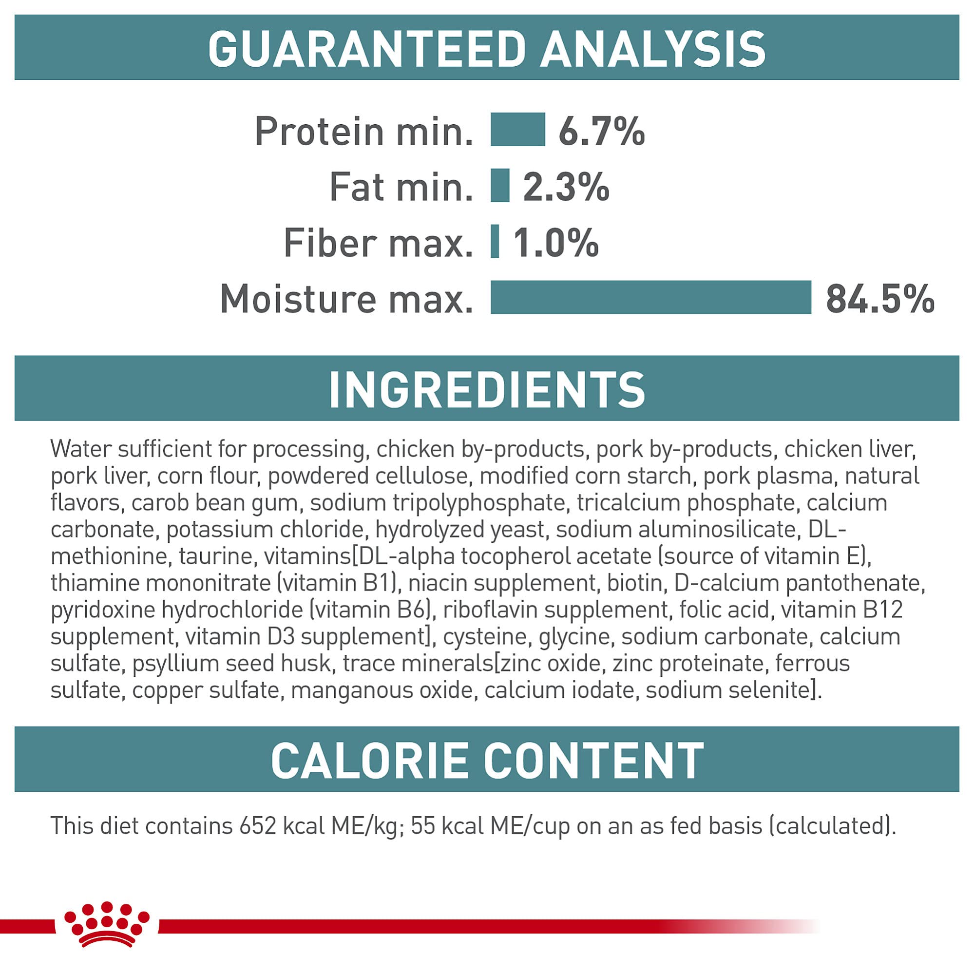 ROYAL CANIN textura-salsa: alimento húmedo en salsa para mayor aceptación.