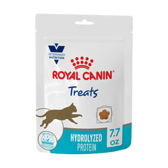 Royal Canin tratamiento felino hidrolizados en bolsa 7.7 oz para recompensas seguras.