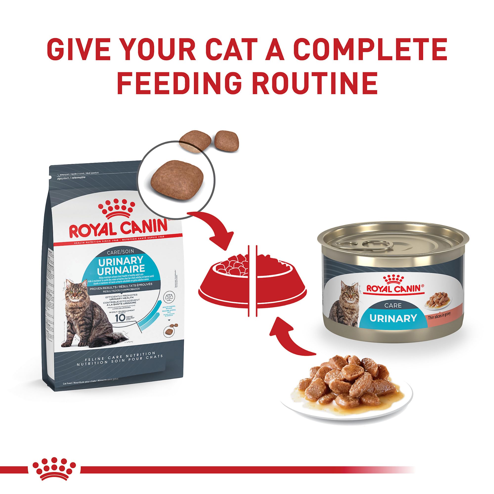 Royal Canin Urinary Care, paquete de 24 latas, opción conveniente para la alimentación.