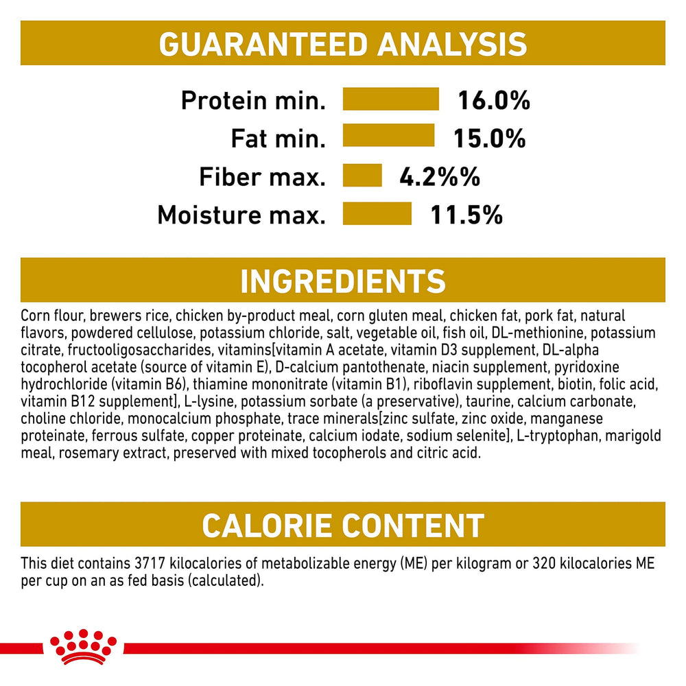 Royal Canin Urinary SO detalle de croquetas