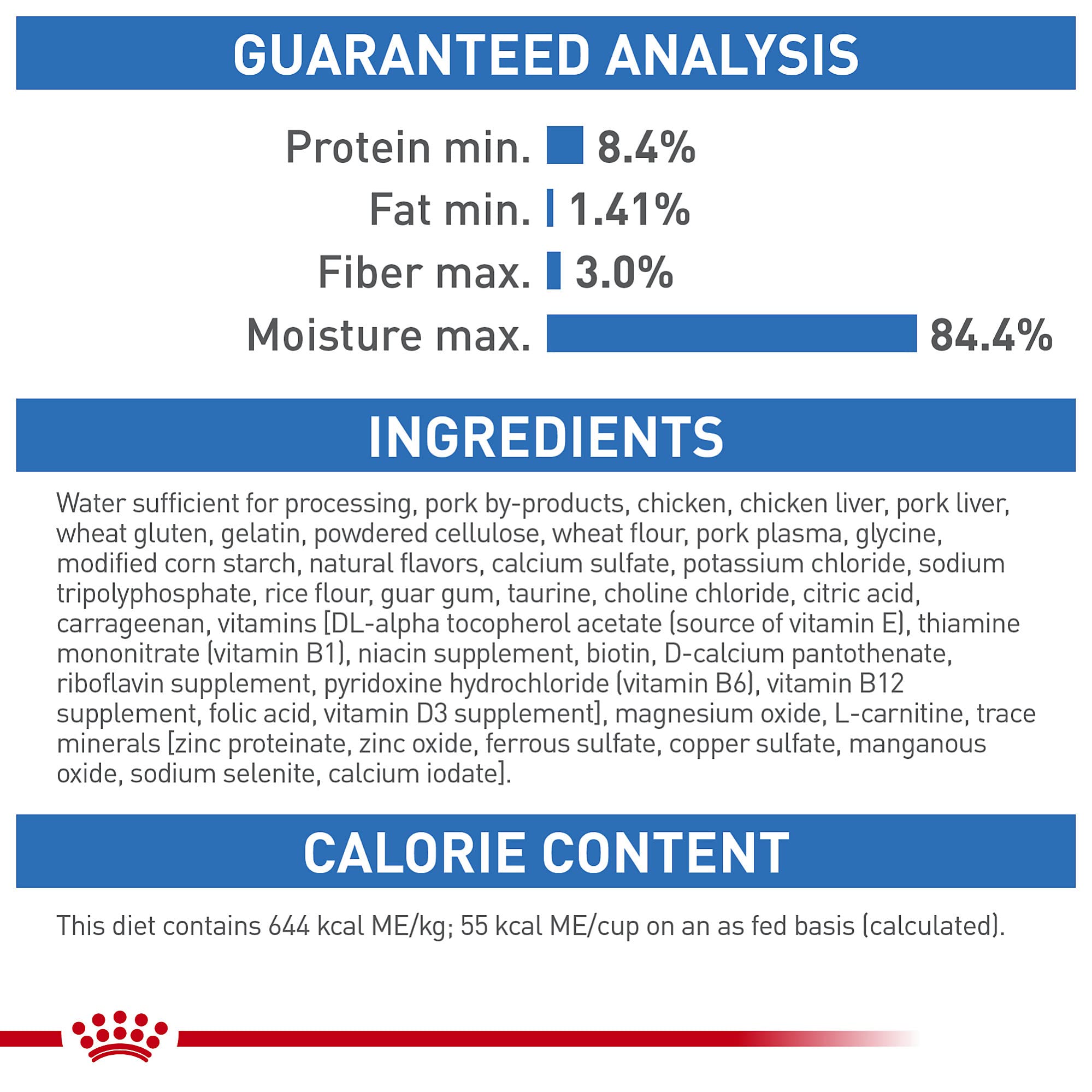 Royal Canin Weight Care porciones de 3 oz en salsa