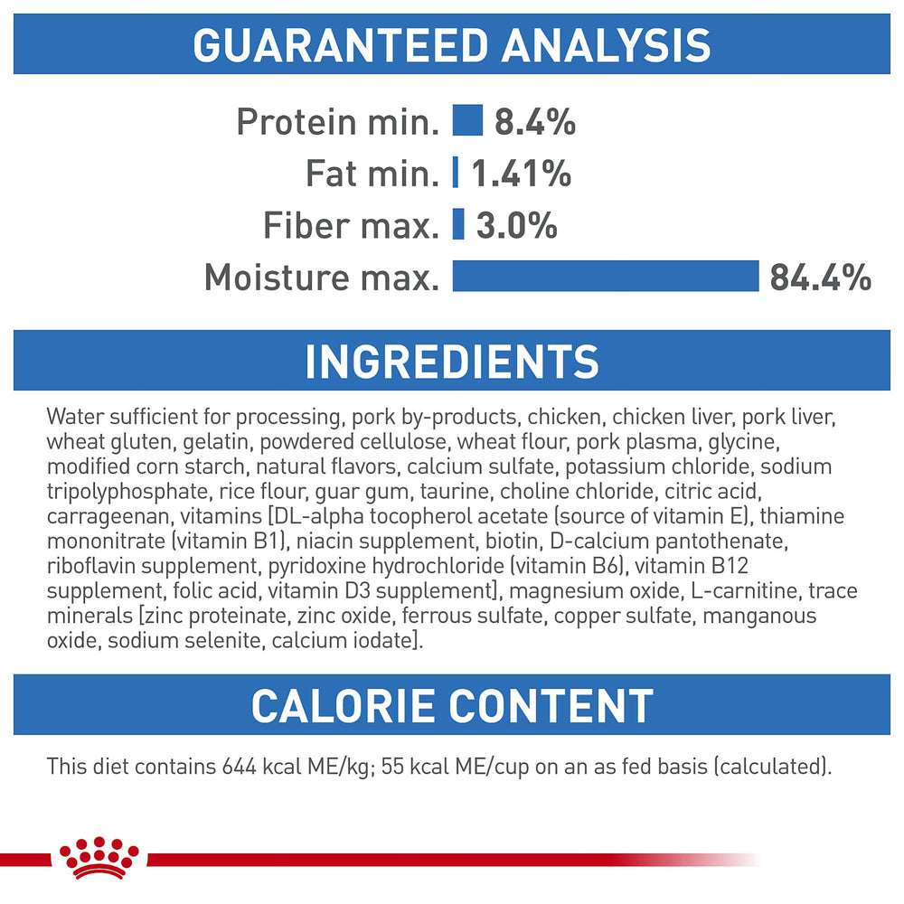 Royal Canin Weight Care porciones de 3 oz en salsa