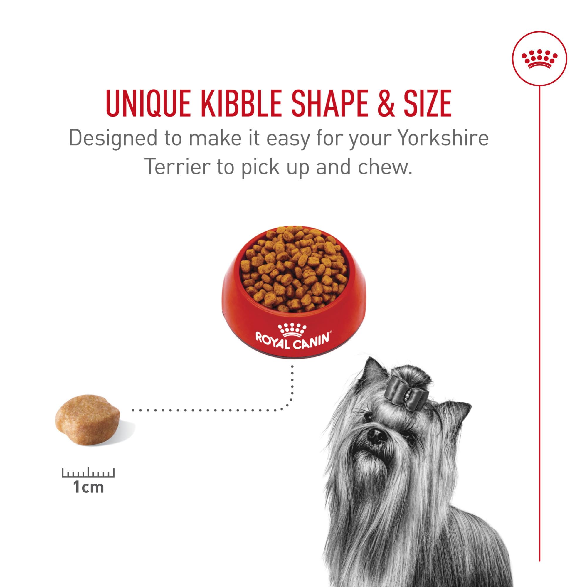 Royal Canin Yorkshire Terrier Adulto: calidad y seguridad en cada bocado para razas pequeñas.