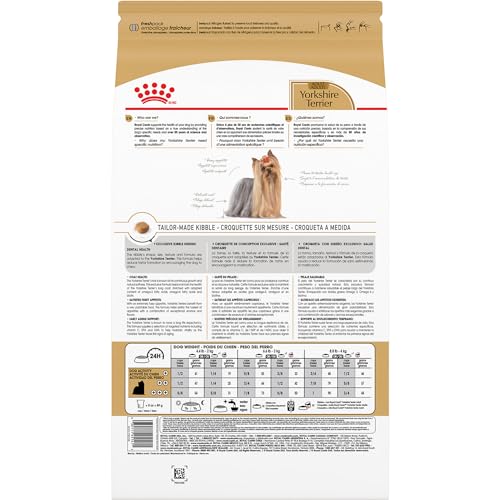 Royal Canin Yorkshire Terrier Adulto: diseño de mandíbula pequeña ayuda a recoger la comida.