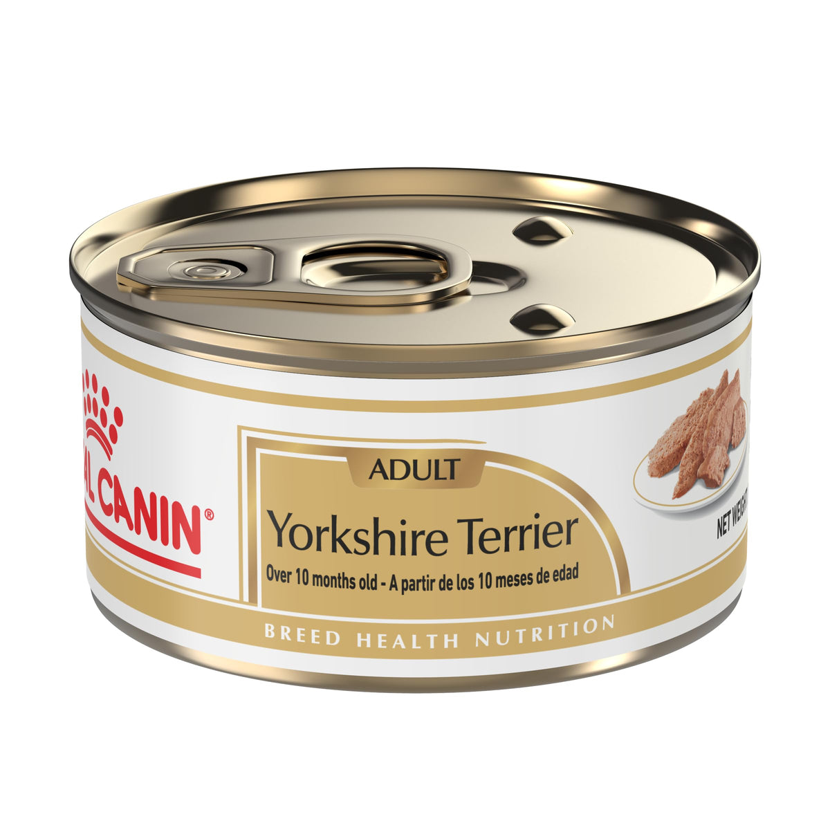 Royal Canin Yorkshire Terrier adulto paté en salsa en empaque práctico para alimentación diaria