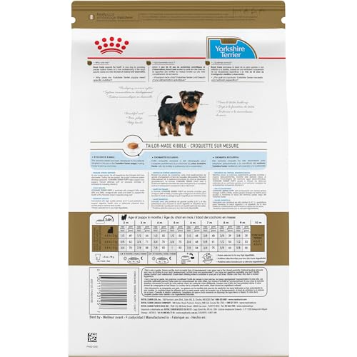 Royal Canin Yorkshire Terrier Puppy, croquetas crujientes: forma ideal para hocico corto y mordida suave.